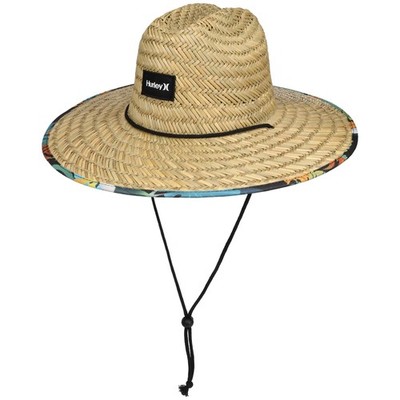 HURLEY Lifeguard Java Strandhut Strohhut Sommerhut Sonnenhut Surferhut