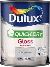 Dulux Quick Dry Gloss Paint Interior Wood Metal All Colors 750ml