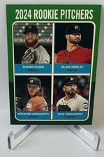 2024 Topps Heritage High Number Rookie Pitchers Green Border #619 Houston Astros