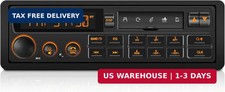 Retro Car Radio Single Din Orange Display European Vintage Stereo Bluetooth 2 Su Retro Car Radio Single Din Orange Display European Vintage Stereo Bluetooth 2 Su