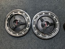 1965-1966 Chevy Impala Chevelle  Ss Spinner 14 Wheel Hubcap Pair Used Oe Gm 2