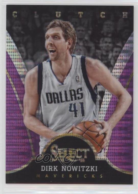 2013-14 Panini Select Clutch Purple Prizm 57/99 Dirk Nowitzki #1 HOF 0ad