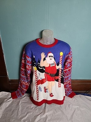Blizzard Bay Men's Long Sleeve Ugly Christmas Sweater Men's Size Large L 