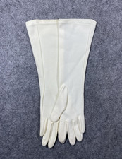 Ivory Satin Opera Gloves Womens Long Evening Dress Formal Elbow Length Bridal