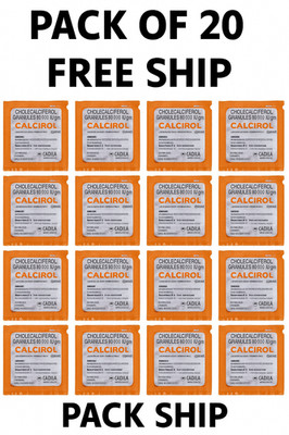 Calcirol Granules 60,000 IU x  20 | Vitamin D3 Supplement | Bone Health Support