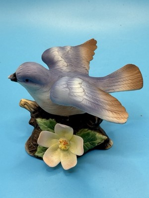 Eastern Bluebird Bisque Porcelain Figurine
