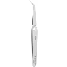 Excelta 31-Sa-C Tweezers, Ss, 4 1/2" L, Curved, Point