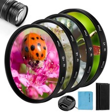 77mm Makrolinsen Filter Set 4 Stück für Canon Nikon Sony DSLR