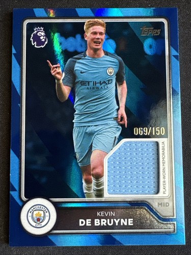 Kevin De Bruyne Game Worn patch /150 Topps Premier league 2026-2027 Blue Match