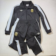 Adidas Argentina Beckenbauer Soccer Retro Track Suit Pants Jacket Messi Size XL