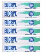 Eucryl Toothpaste Freshmint Flavour Powerful Stain Removal 50ml - Pack of 6 43.13 per litre