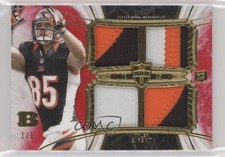 2013 Topps Supreme Rookie Relics Red 1/1 Tyler Eifert #SRQR-TE Quad Patch qc0