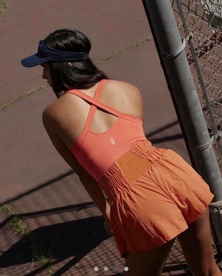 free people athletic dress Baseline UV Protection Tennis by FP Movement, Brown, XS This mini Free People Easy Does It