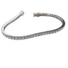 5Ct Round Lab Grown Diamond Tennis Bracelet VS 925 Sterling Silver