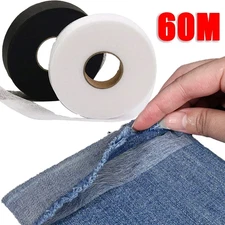 60M Self-Adhesive Pants Hem Tape Edge Shorten Paste Tape Iron on Pants DIY Cloth