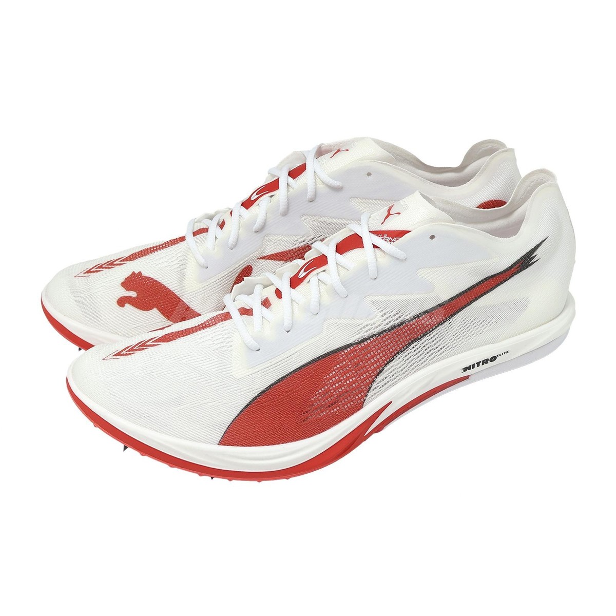 Puma LongDistance NITRO Elite 3F White Red Men Unisex Track and