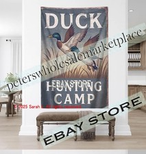 Hunting Camp Wall Tapestry cabin lodge decoration 59X82 in