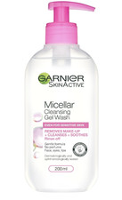 Garnier Micellar Gel Face Wash For Sensitive Skin 200ml, Gentle Face Cleanser