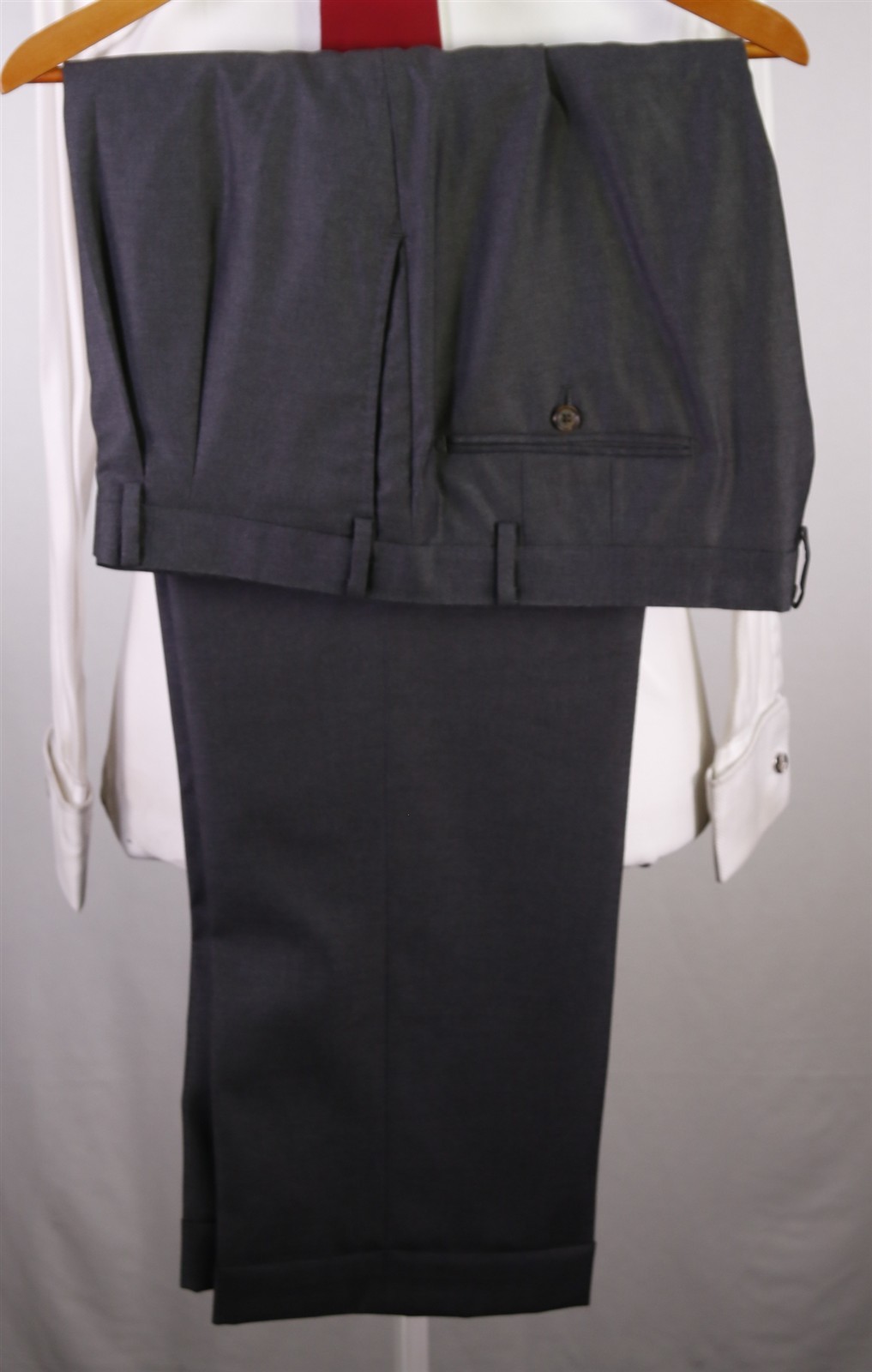 Andrew Lock Custom Tailored Solid Gray 2-Btn Supe… - image 12