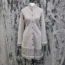 Soft Surroundings Long Button Cardigan Women S Cottage Witchy Victorian Ethereal