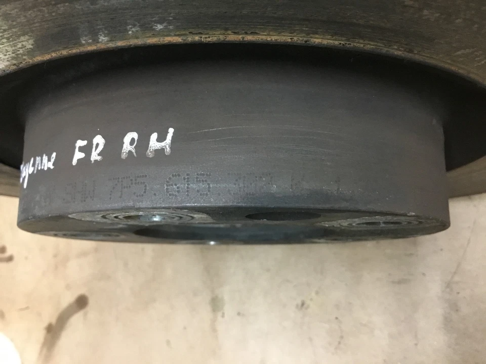 Rotor de freno de disco pasajero delantero derecho Porsche Cayenne S 11 12 13 14 16 17:O Foto 4 de 4