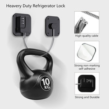 Refrigerator Lock, Heavy Duty Fridge Lock, Combination Lock for Refrigerator ...