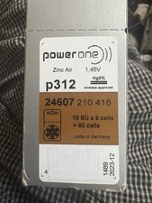 10 Pack Expired Power One Size p312 Hearing Aid Batteries- Brand new In box