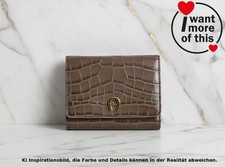 Damen Aigner · Geldtasche Leder Geldbeutel Portemonnaie Geldbörse · Schlamm