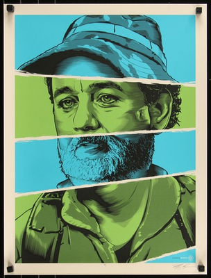#ad Bill Murray by Jeff Boyes 18 70 Screen Print Movie Art Poster FrankenMurray $130.00