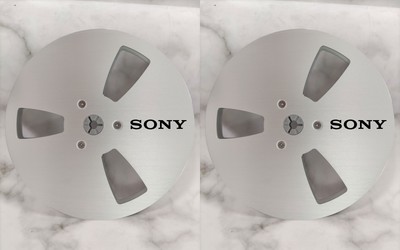 One Pair standard metal aluminum 7 '' Silver Tape reel for Sony tape recorder
