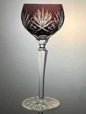 Stunning AJKA Carolyne 7 point Amethyst Wine Glass EUC
