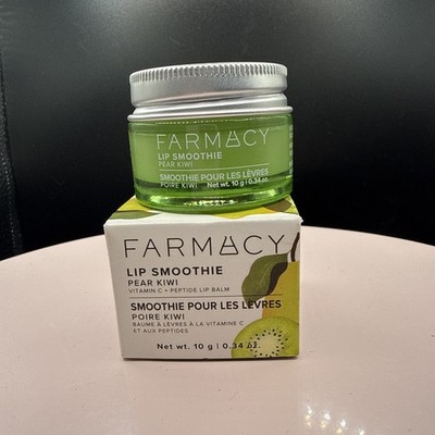 Farmacy Lip Smoothie PEAR KIWI Vitamin C Peptide Lip Balm - Full Size Boxed