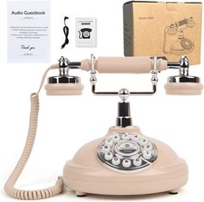 Audio Guest Book Phone Vintage Retro Telephone Wedding Message Recorder Decor
