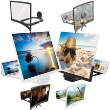 12-14Inch Mobile Phone Screen Magnifier 3D HD Video Amplifier Stand Newes Model