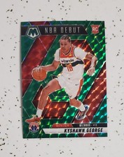 2024-25 Panini Mosaic Green Mosaic NBA Debut Kyshawn George RC #256 (RC)