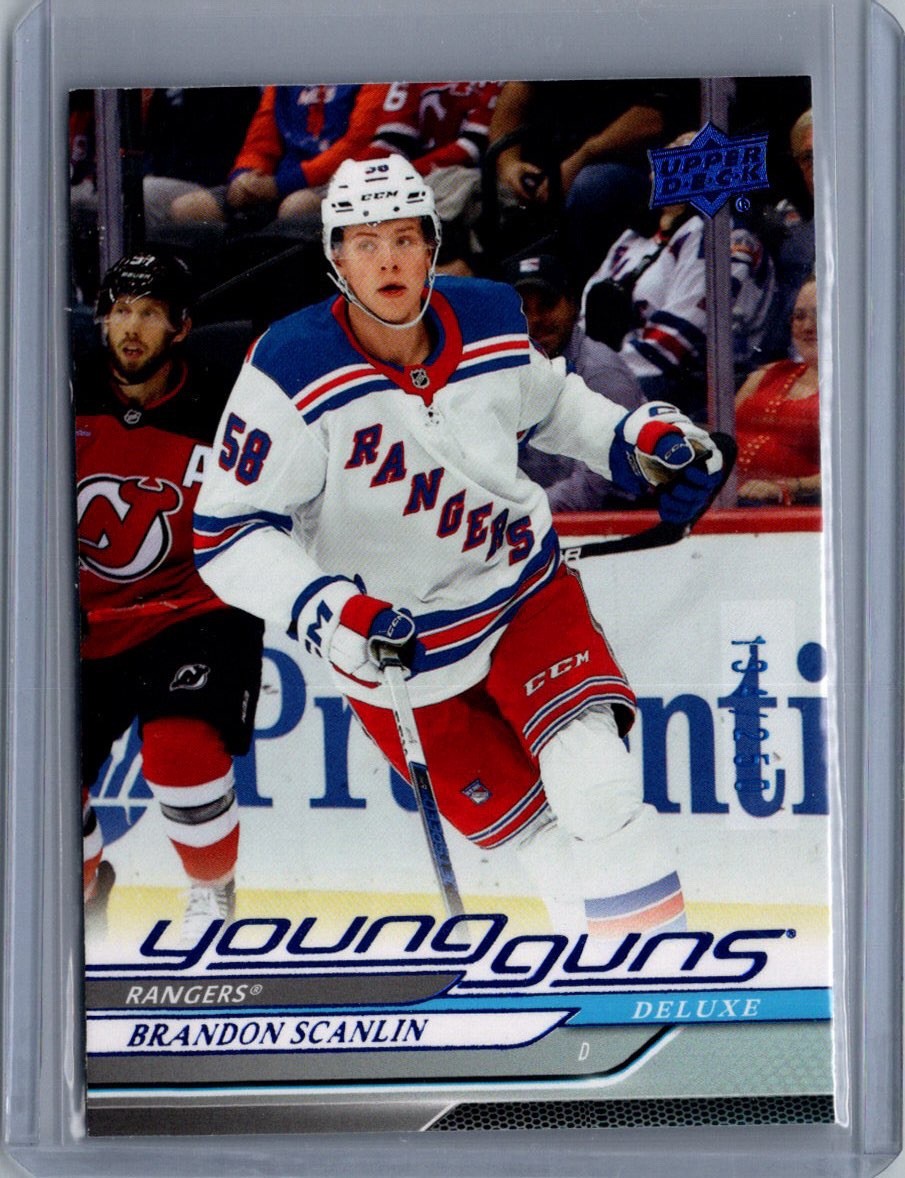 2024 Upper Deck Series 2 Young Guns Deluxe /250 Brandon Scanlin #454 Rookie RC