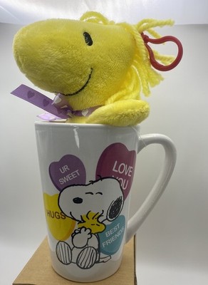 Snoopy Coffee Mug Peanuts Collectibles, Snoopy Woodstock Conversation Hearts 