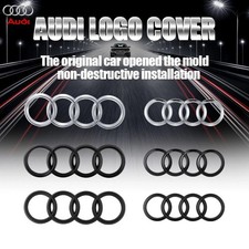 Audi 4 Ringe Emblem Abdeckung Kühlergrill Heck A3 A4 A5 A6 Q3 Q5 Q7