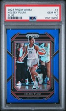 2023 Panini Prizm WNBA - Kelsey Plum #4 - Blue Prizm /175 - PSA 10
