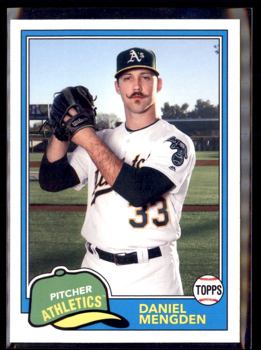 2018 Topps Archives Daniel Mengden Oakland Athletics #238  2 Card Lot