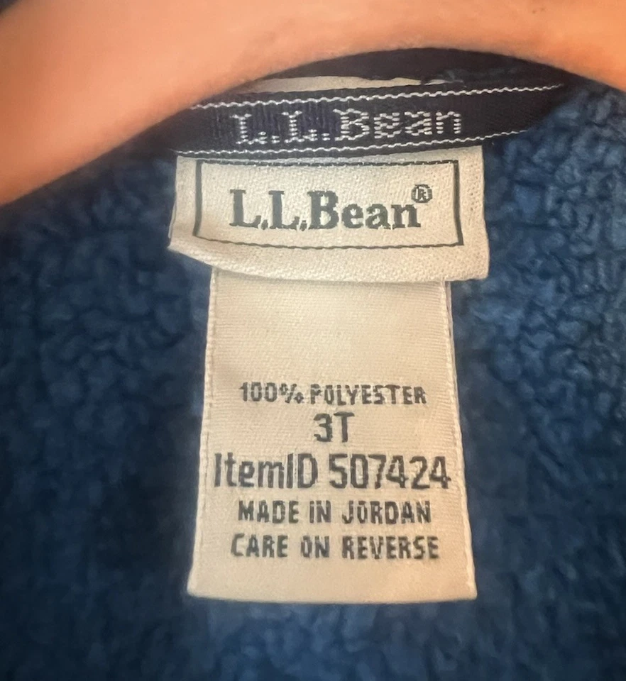 LL Bean 3T полиэстер молнии - Изображение 2 из 4