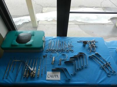 Codman V. Mueller Weck Surgical ENT Instrument Set W/ Case 