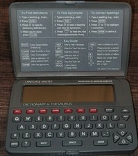 VINTAGE FRANKLIN LANGUAGE MASTER LM-2015 DICTIONARY THESAURUS 1993