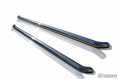 Side Bars - CURVED To Fit Volkswagen Transporter T5 SWB 10 - 15 Stainless Steel - Picture 5 of 8