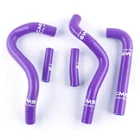 Purple For 1994-2002 Kawasaki KX250 KX125 Silicone Radiator Cooling Hose Kit CMS