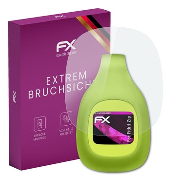 atFoliX Glasfolie für Fitbit Zip Displayfolie 9H Schutzpanzer Displayschutzfolie