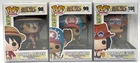 Funko Pop! One Piece Luffy #98 Chopper #99 Ace #100  Set of 3 with Protectors