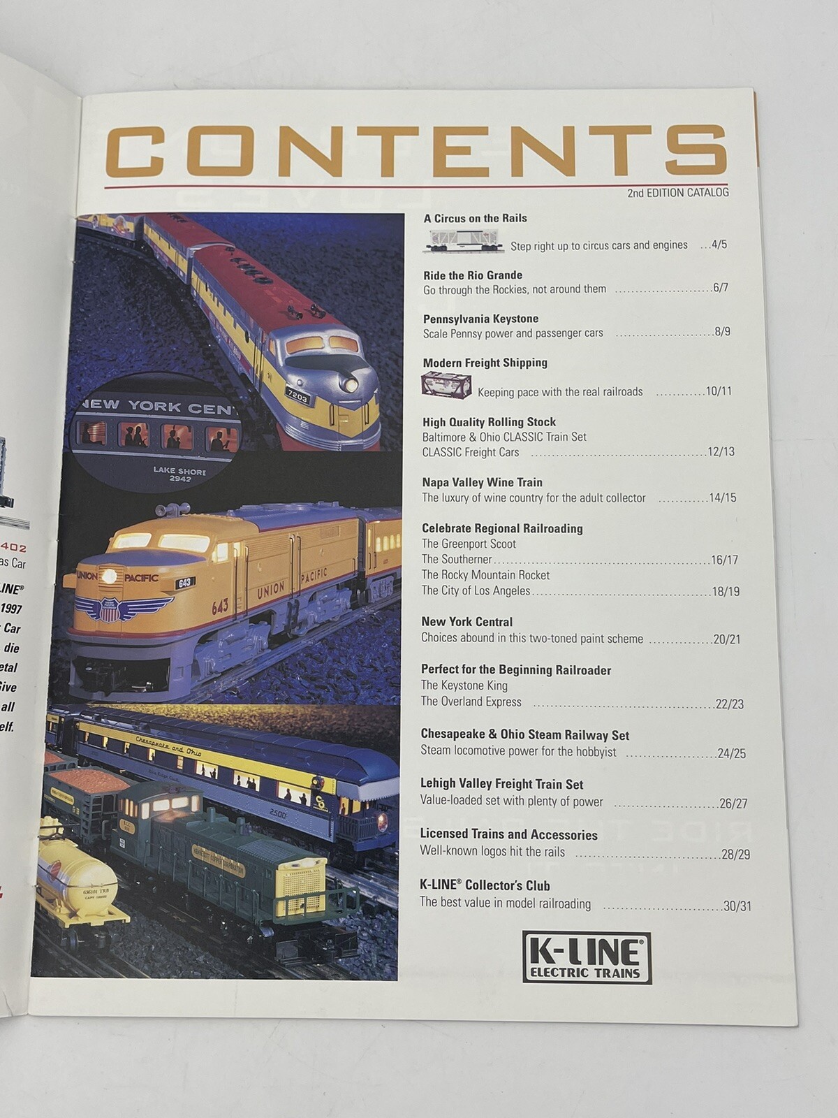 KLine Electric Trains 1997 2nd Edition Catalog Mint Condition Fast Ship LK eBay