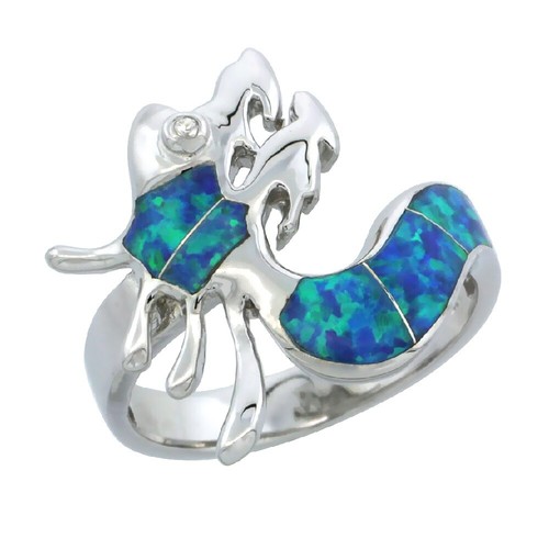 Bague Halloween Labradorite Argent Sterling 925 - Toutes Tailles Ajustable - BM-696