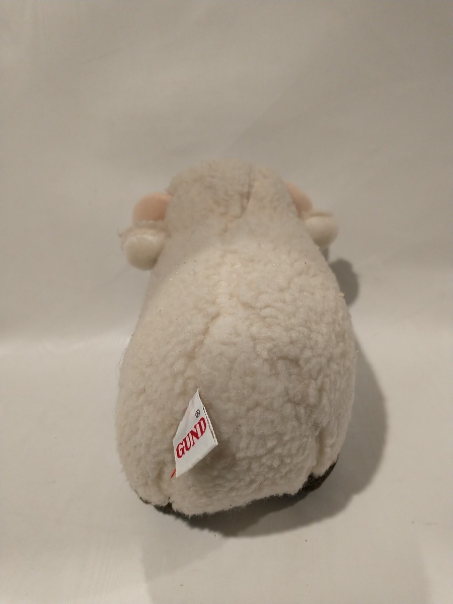 Vintage 1982 Gund Rare Horn Lamb Sheep Stuffed Plush Toy 8